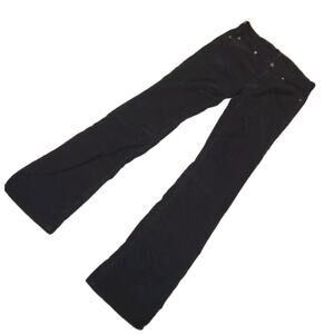 7 For All Mankind Black Kimmie Bootcut Corduroy Pants Sz 29